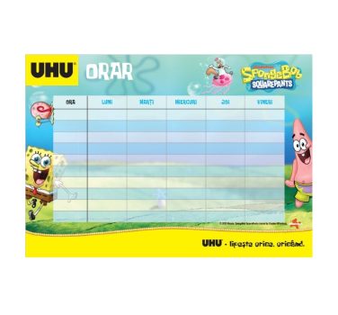 ORAR ȘCOLAR “SPONGEBOB”